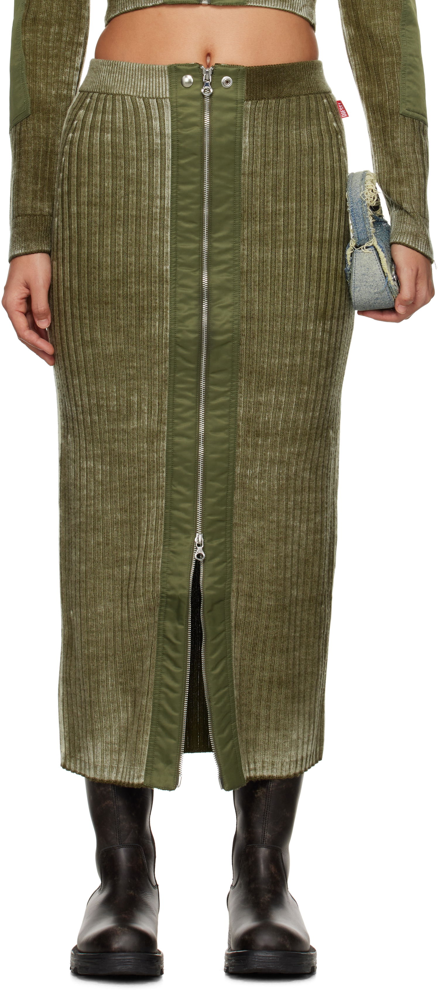Sukňa Diesel Maxi Skirt Zelené | A14860 0JHAY, 0