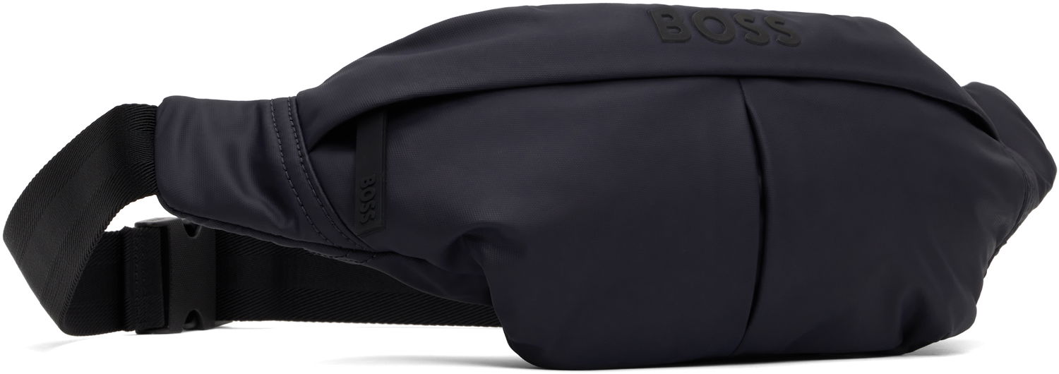 Ľadvinka BOSS Coated Canvas Belt Bag Navy | 50541537, 1