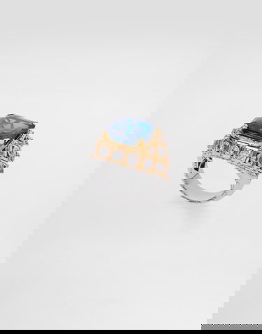 Prsteň Dolce & Gabbana Dolce & Gabbana Eleganza 18k Gold Ring with Topaz and Sapphires Modrá | WRSA2GWTOP187583, 3