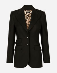 Dolce & Gabbana Gabardine Turlington Jacket with Top-Stitching