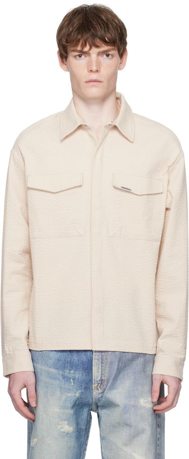 Košeľa Represent Clo Represent Textured Long Sleeve Shirt Béžová | MLM100312, 0