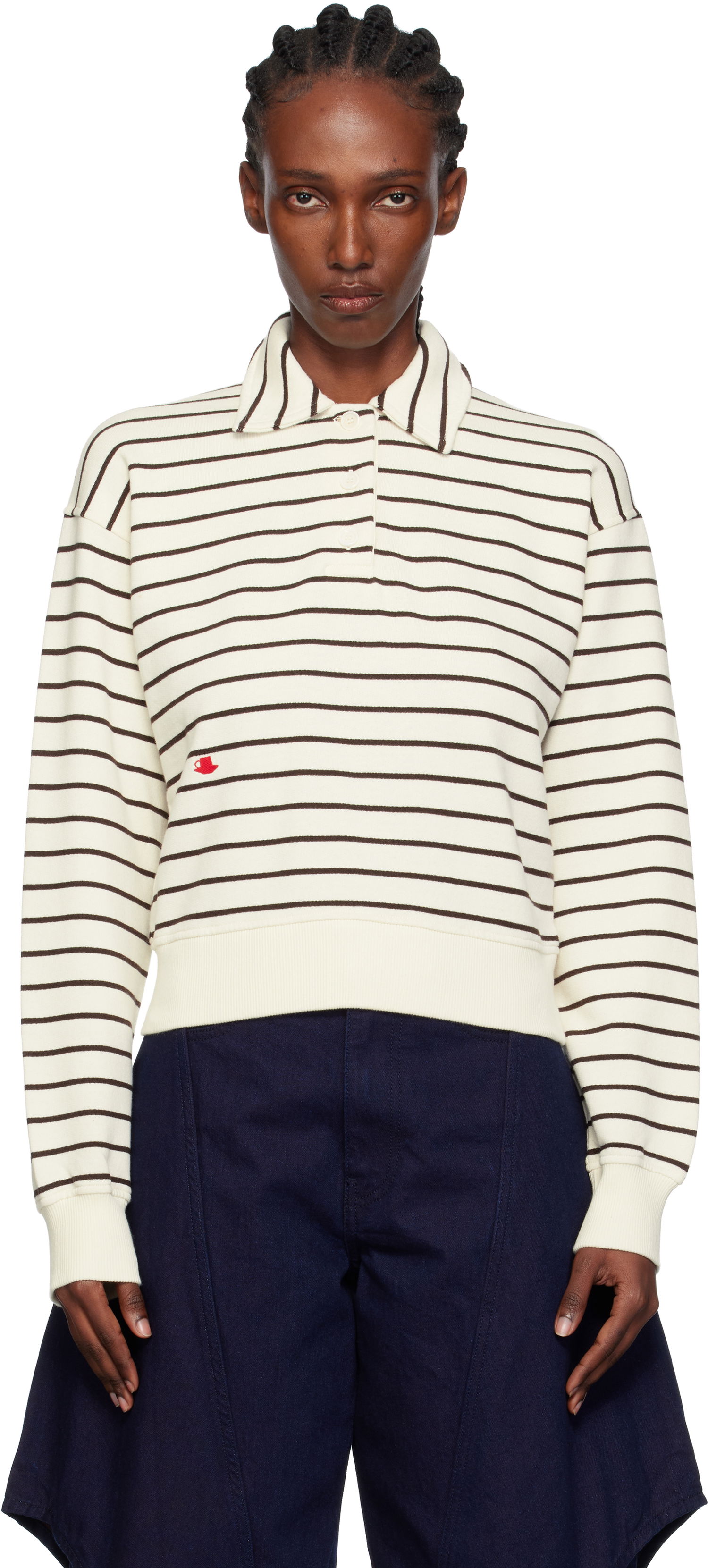 Polo tričko JW Anderson JW Anderson Striped Polo Rôznofarebný | JW0243-PG1857, 0