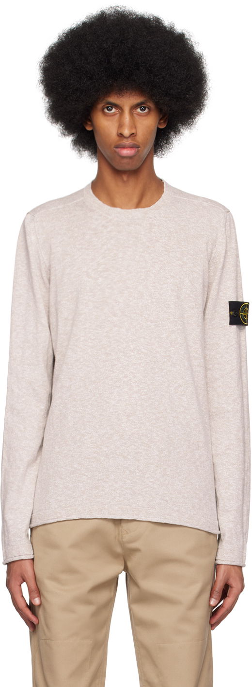 Sveter Stone Island Patch Sweater Šedá | 1015502B0, 0