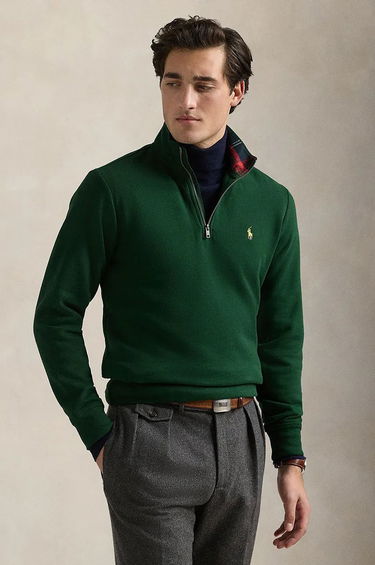 Mikina Polo by Ralph Lauren Green Quarter Zip Sweater Zelené | 710952257, 0