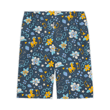 Šortky Gucci Flower And Pony Shorts Modrá | 672698 ZAITH 4520, 0