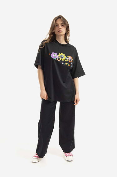 Cargo nohavice Converse Wide Leg Carpenter Pants Čierna | 10022968.A03, 1