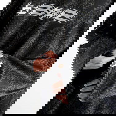 Dres BAPE Flame Graphic Long Sleeve Jersey Čierna | 001LTK301302MBLK, 4