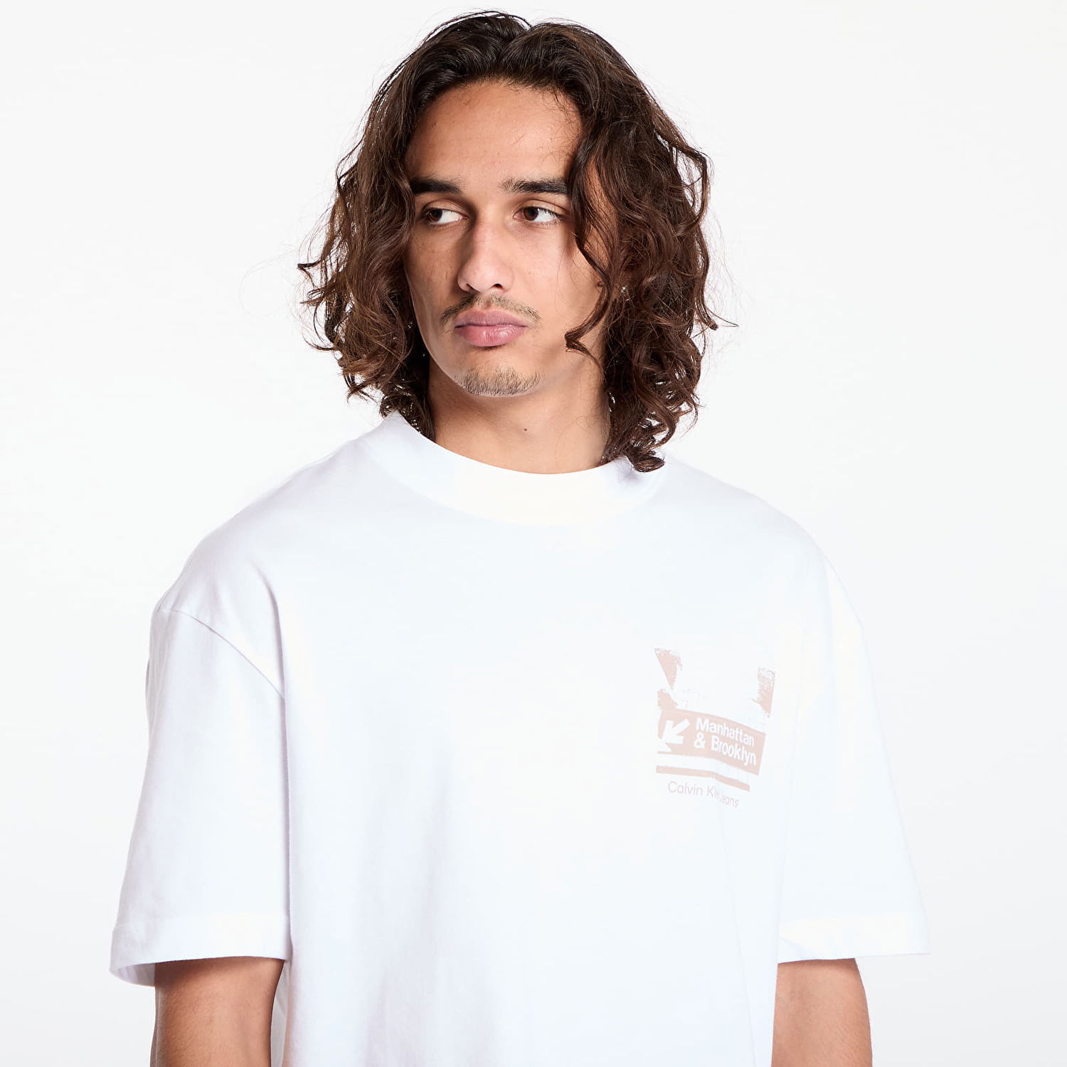 Tričko CALVIN KLEIN Subway Sign Tee White Biela | J30J326864 YAF, 1
