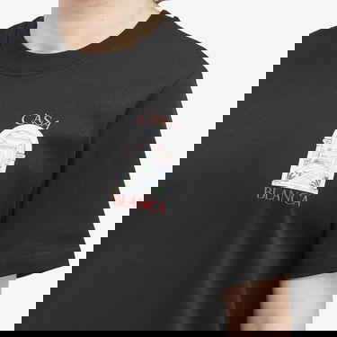Tričko Casablanca Le Passage Graphic Print T-Shirt Čierna | U-MPS25-JTS-001-11, 5