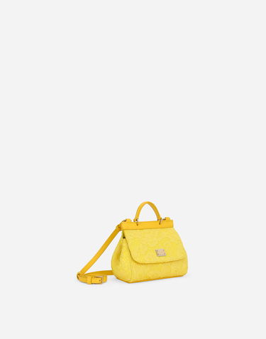 Kabelka Dolce & Gabbana Dolce & Gabbana Mini Sicily Lace Handbag Žltá | EB0003AB01180210, 1
