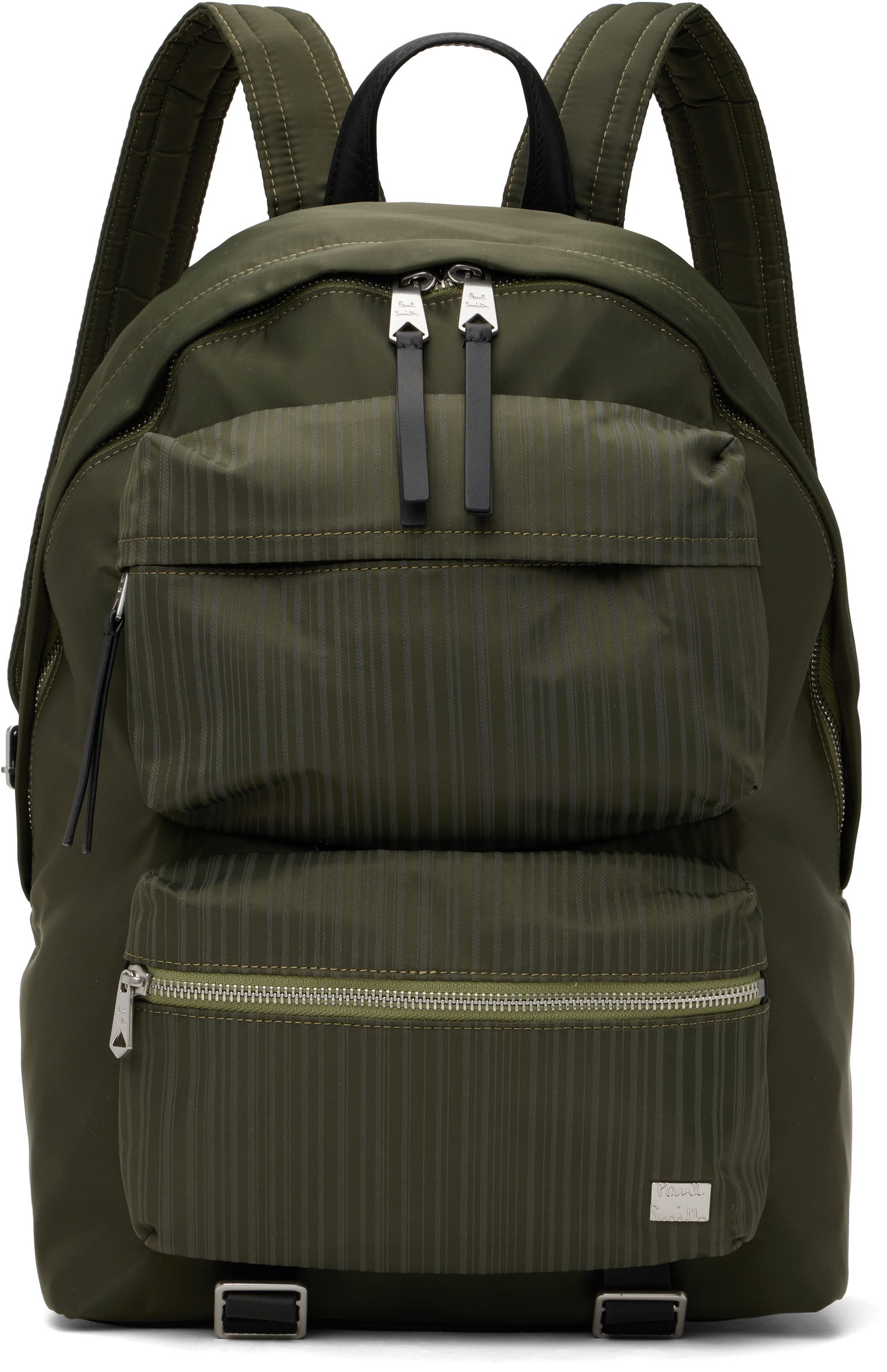 Batoh Paul Smith Paul Smith Laser Stripe Recycled Nylon Backpack Zelené | M1A-8026-PLASER-36, 0