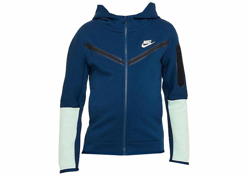 Mikina Nike Kids' Tech Fleece Full-Zip Hoodie Modrá | CU9223-460, 0
