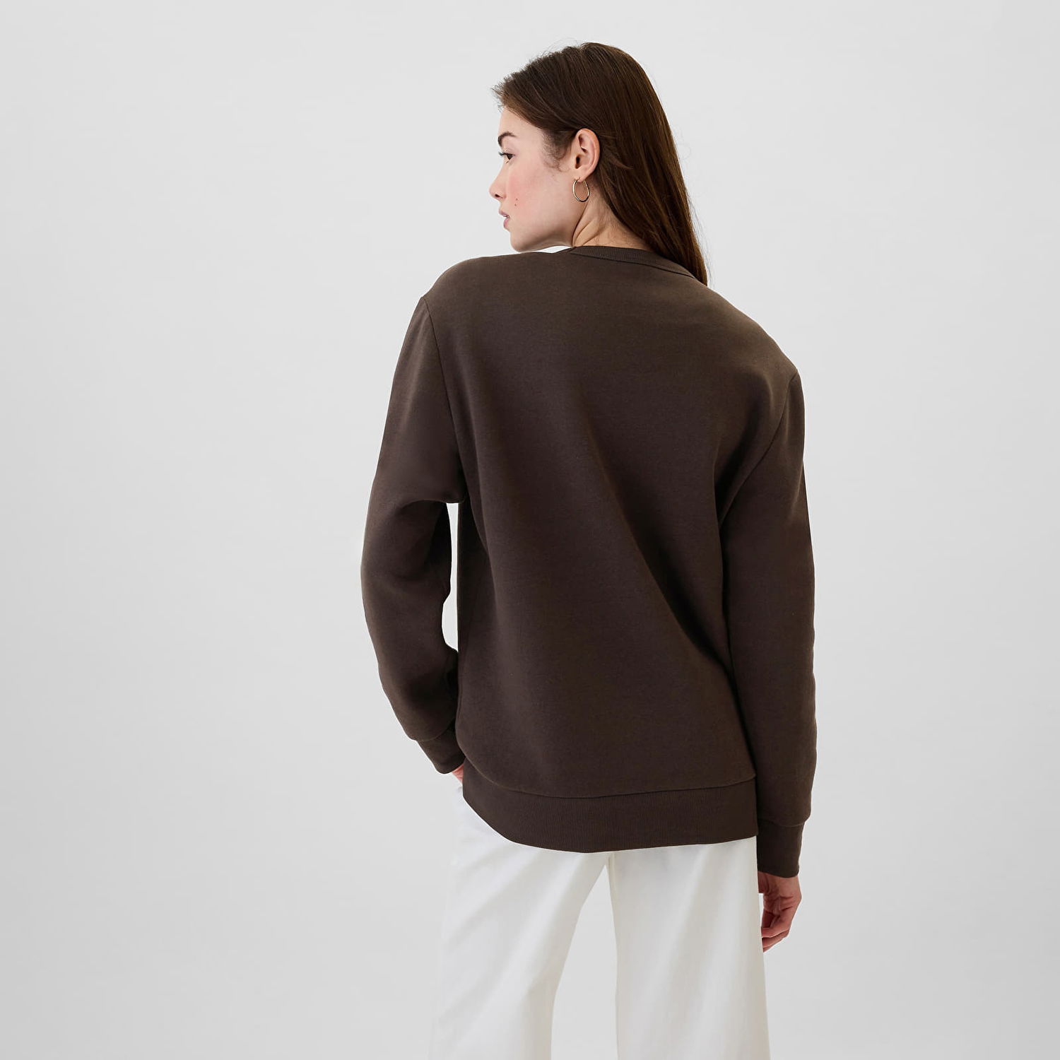 Mikina GAP Fleece Sweatshirt Terra Brown Hnedá | 542214-01, 1