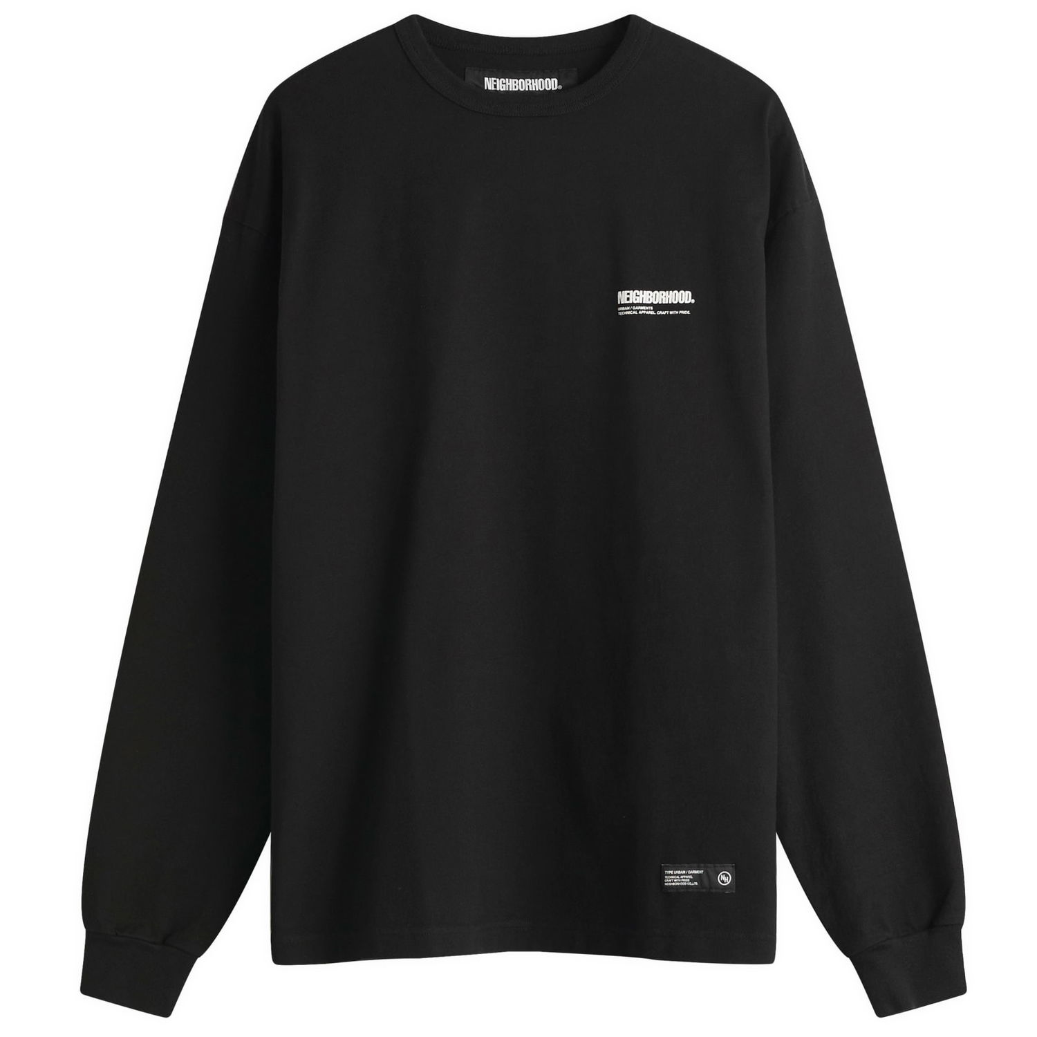 Sveter Neighborhood Neighborhood Classic Logo Longsleeve T-Shirt, Size Large Čierna | 251FPNH-CSM03-BLK, 1