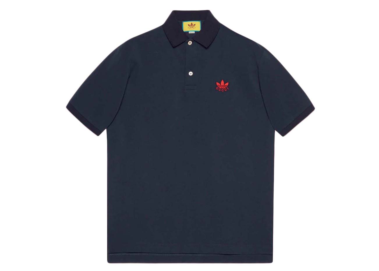 Polo tričko Gucci adidas x Cotton Piquet Polo Dark Blue Navy | 700497 XJEL0 4433, 0