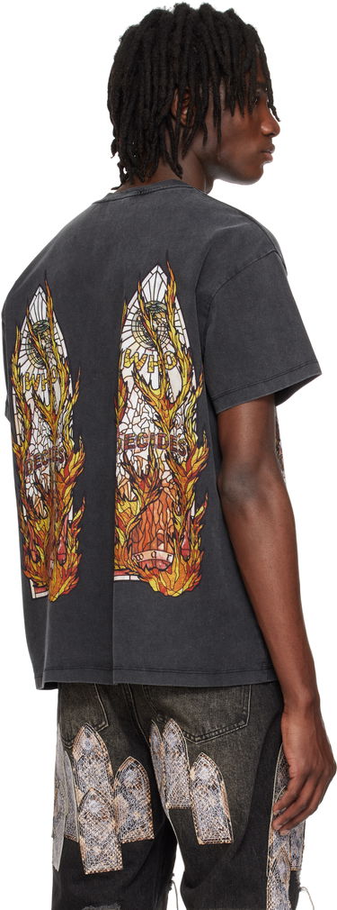 Tričko Who Decides War Who Decides War Flame Glass T-Shirt Čierna | 1110040002SE25, 2