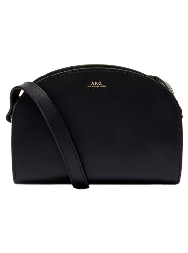 Taška cez rameno A.P.C. Demi Lune Mini Shoulder Bag Čierna | PXAWV-F61392-LZZ