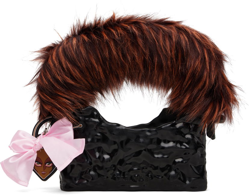 Kabelka Ottolinger Ottolinger Furry Baguette Ceramic Bag Čierna | 126-901326-01