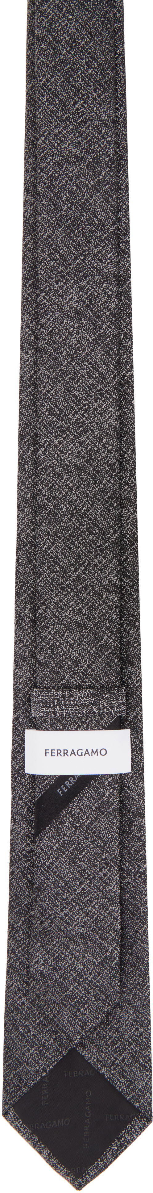 Opasok FERRAGAMO Ferragamo Jacquard Tie Šedá | 778681, 1