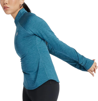 Mikina New Balance Athletics Heat Grid 1/2 Zip Modrá | wt43200-tum, 0