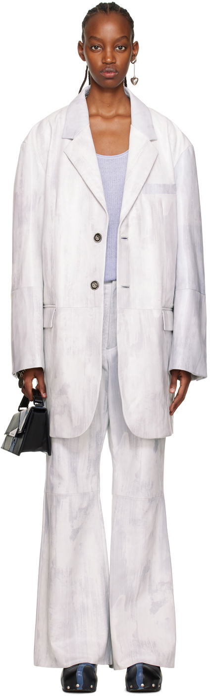 Bunda Acne Studios x SSENSE Lambskin Blazer Jacket Biela | C70003-, 0