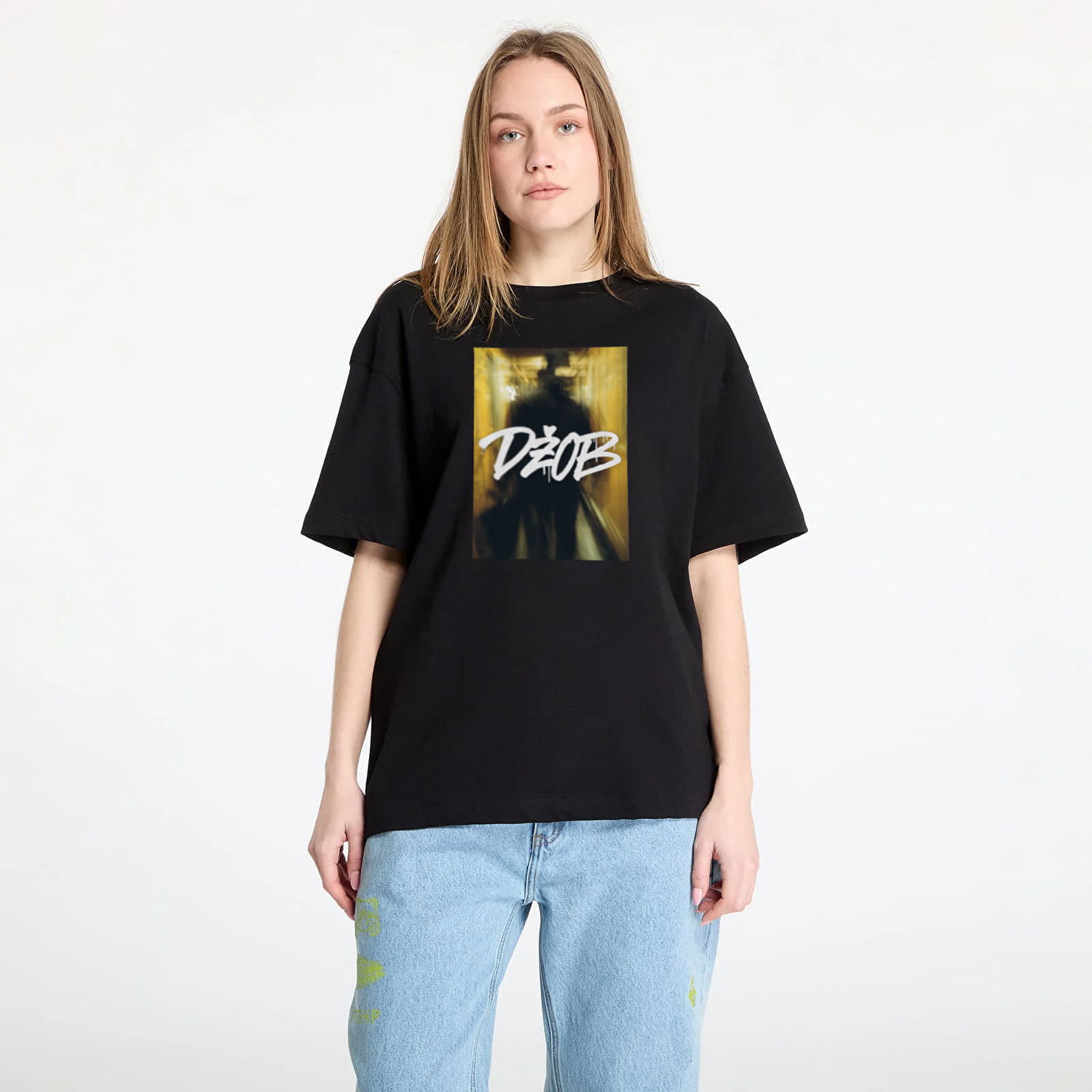 Tričko Footshop FTSHP x Džob T-Shirt Čierna | FTSHP_545, 1