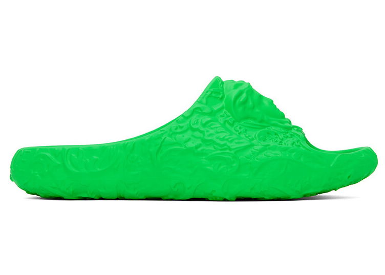 Tenisky a topánky Versace Molded Barocco Pool Slide Lime Zelené | 1005746 1A07014 1GE9 70035, 0