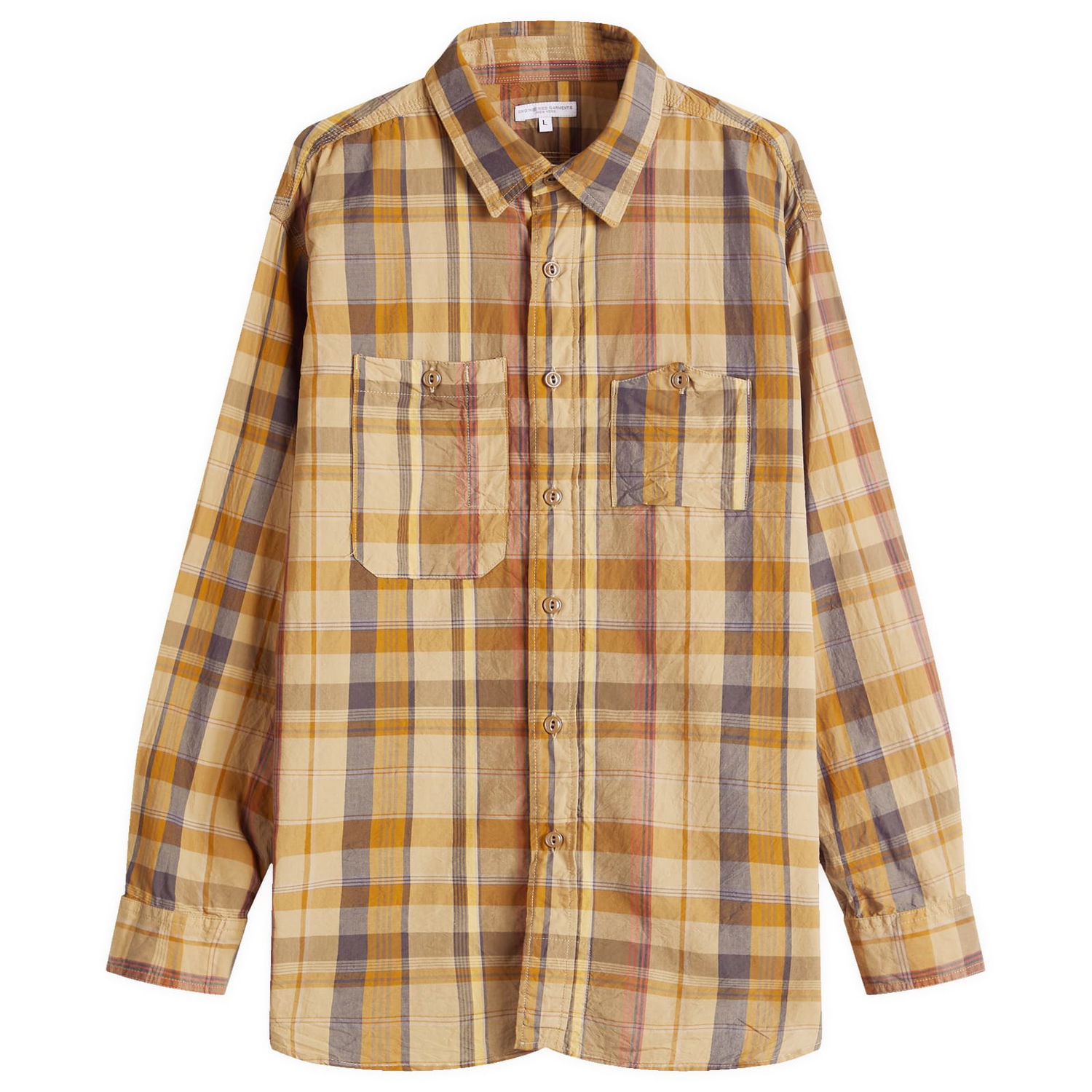 Košeľa Engineered Garments Engineered Garments Work Shirt, Size Large Hnedá | QT026-ES065, 1