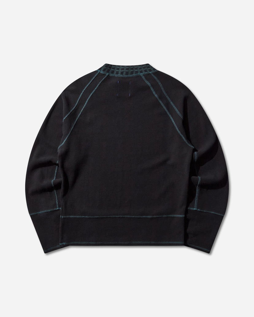 Tričko Asics Novalis Tamarica Raglan Longsleeve with Patterned Crewneck and Contrast Stitching Čierna | 2203A328-001