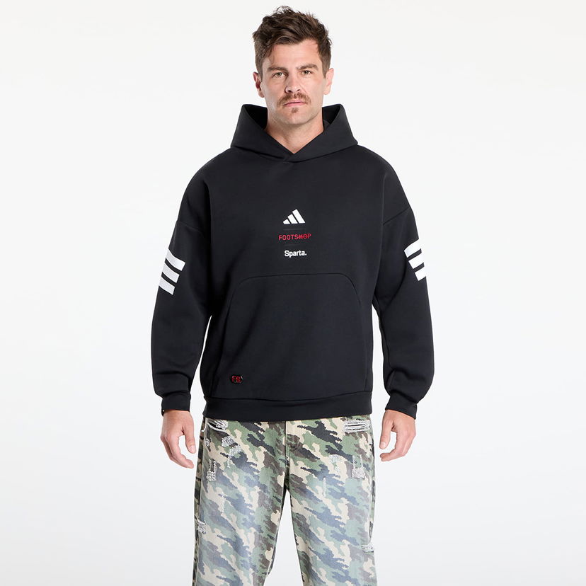 Mikina adidas Performance Footshop x Sparta Hoodie Čierna | FTSHP_490