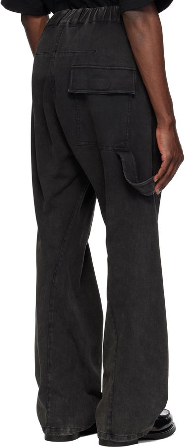 Cargo nohavice We11done We11done Twisted Work Trousers Čierna | WD-TA0-25-723-U-BK, 2