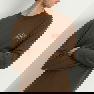 Tričko Arcteryx Kragg SL Bird Tile LS T-Shirt Hnedá | X000009537-022412, 5