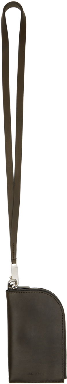 Peňaženka Rick Owens Leather Neck Wallet Zelené | RA02D0511 LGE, 0