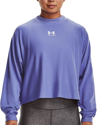 Mikina Under Armour Rival Terry Oversized Crew Neck Fialová | 1376995-495, 0