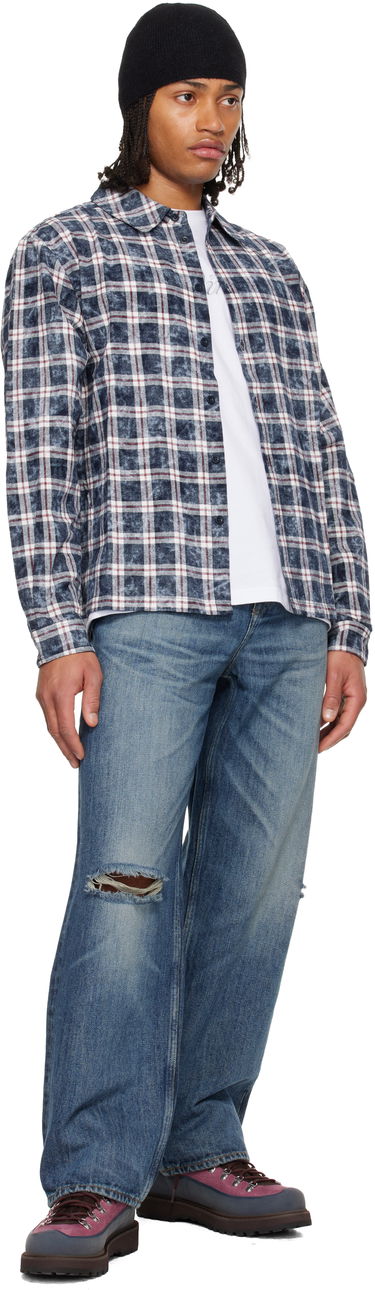 Košeľa Dime Plaid Flannel Shirt Rôznofarebný | DIMEHO2511NVY, 3