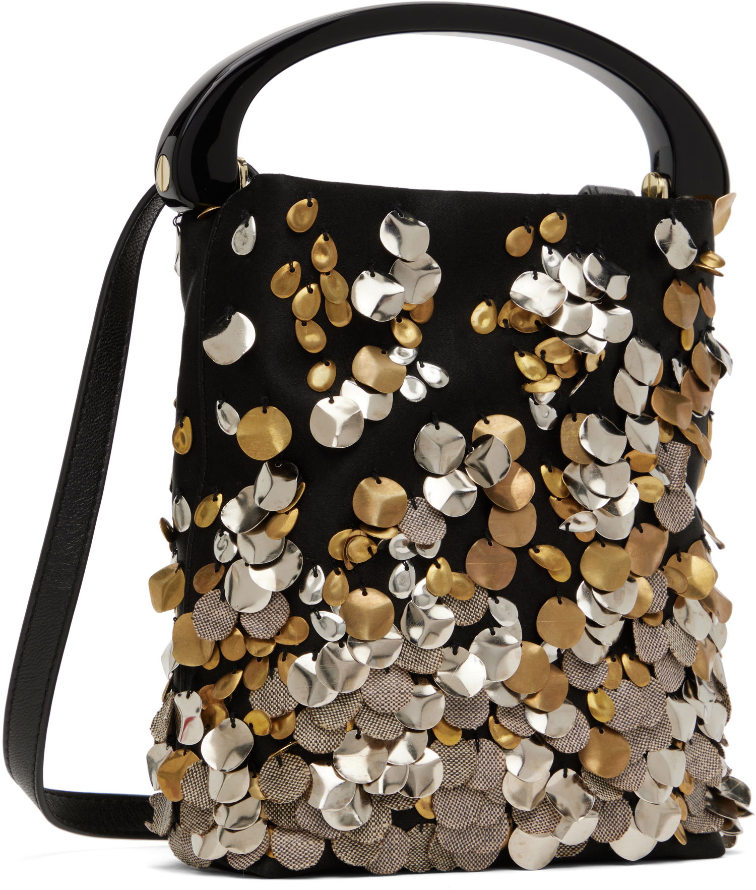 Kabelka Dries Van Noten Dries Van Noten Metallic Sequin Embellished Bag Čierna | 251-011522-696, 1