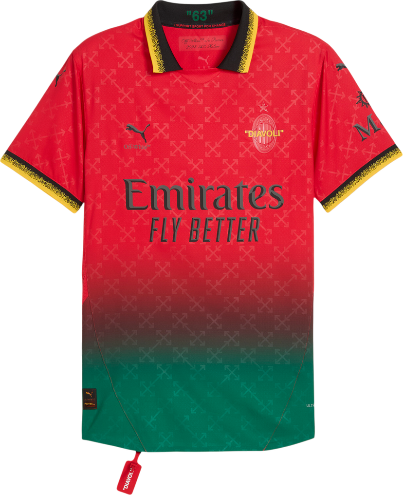 Dres Puma AC MILAN OFF-WHITE™ Authentic Jersey Rôznofarebný | 783000-02