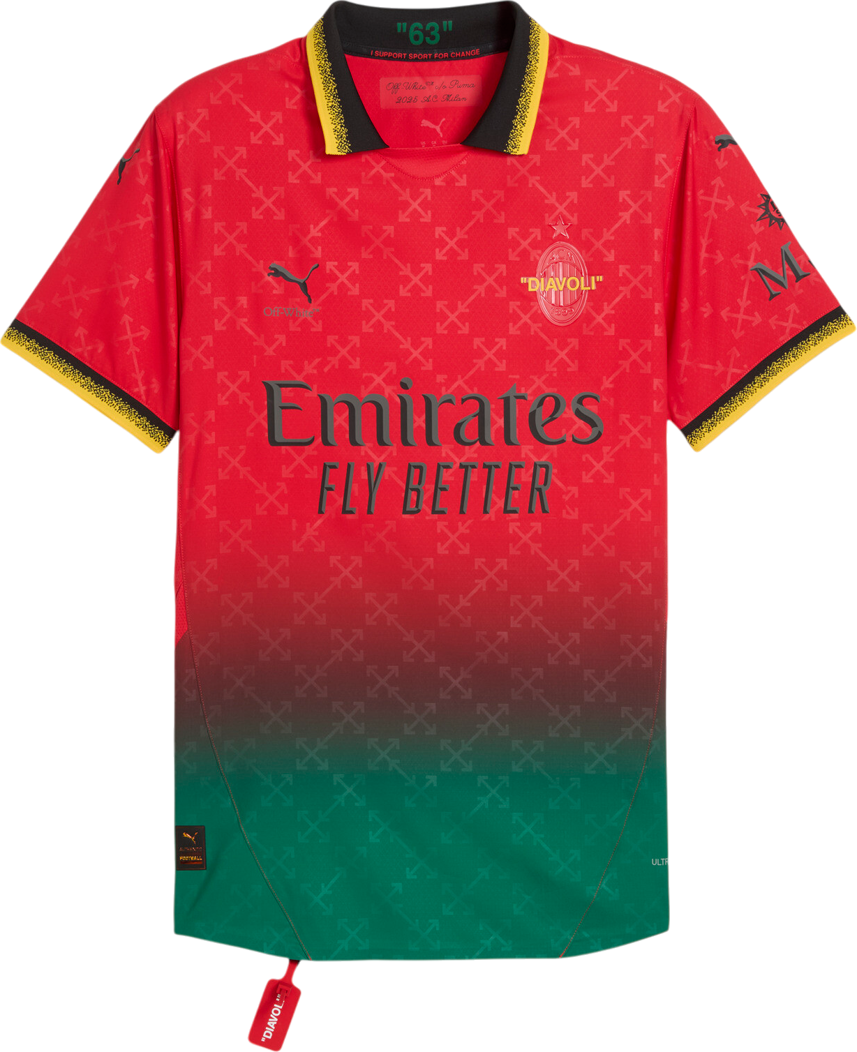 Dres Puma AC MILAN OFF-WHITE™ Authentic Jersey Rôznofarebný | 783000-02, 0