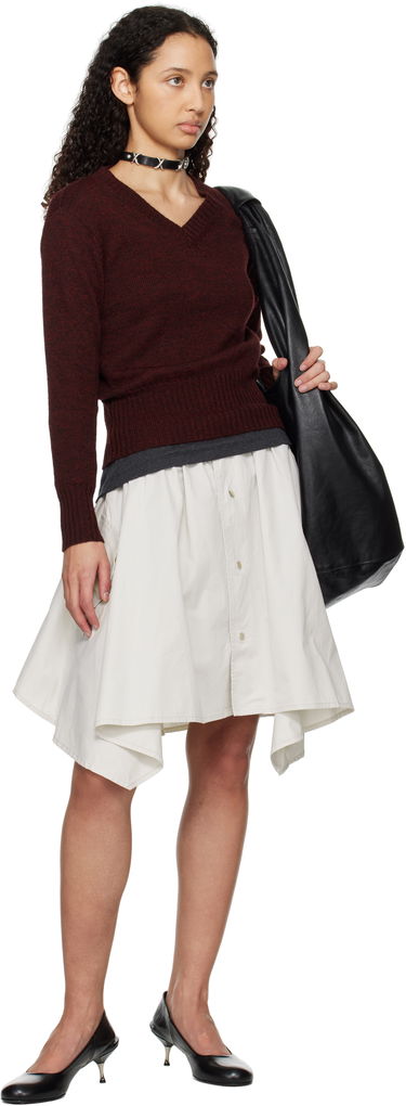 Sukňa OUR LEGACY Our Legacy Mainsail Mini Skirt Biela | W2254MD, 3