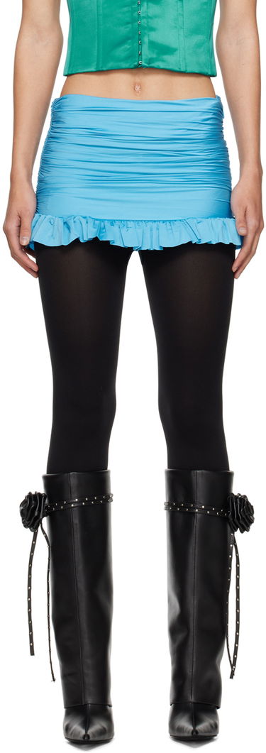 Sukňa GUIZIO Guizio Ruched Miniskirt Modrá | R24315K017, 0