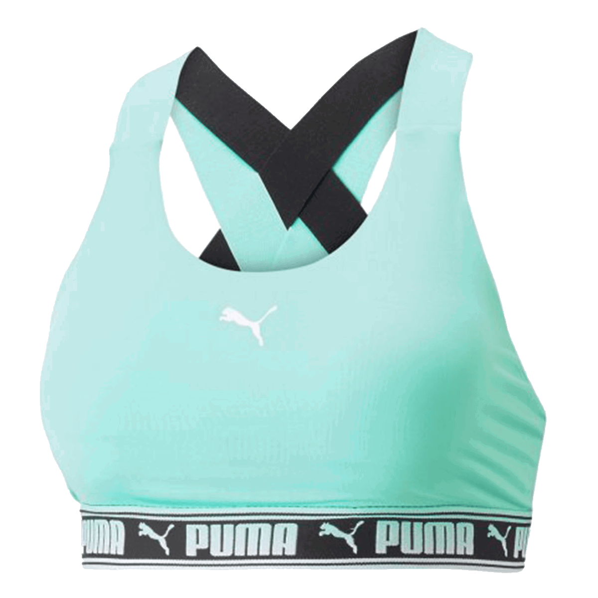Podprsenka Puma Mid Impact Feel It Sports Bra Tyrkysová | 521669-76, 0