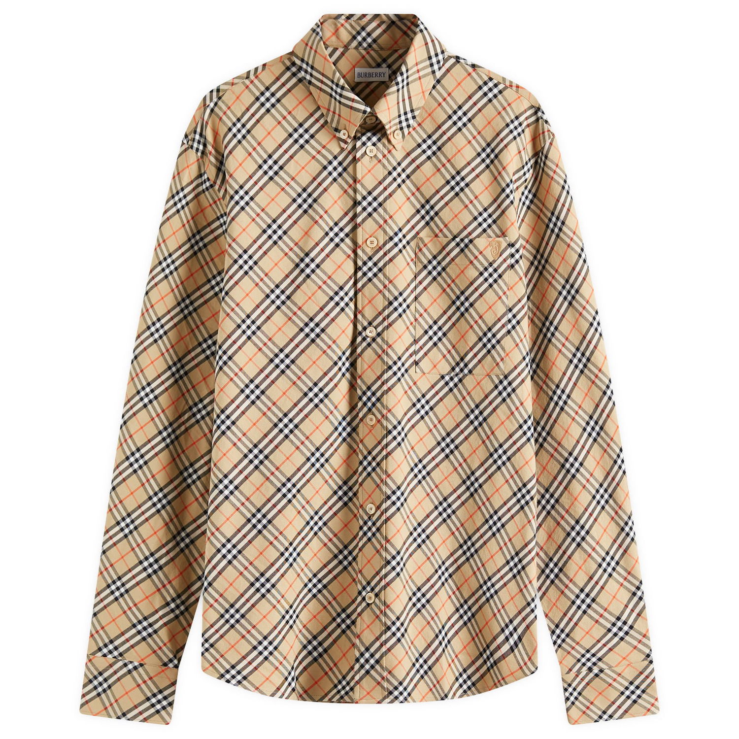 Košeľa Burberry Burberry Check Oxford Shirt, Size Medium Béžová | 8104072-B9368, 1