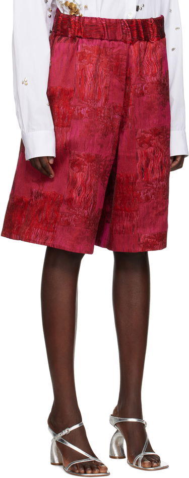 Šortky Dries Van Noten Dries Van Noten Jacquard Shorts Červená | 251-010912-1544, 1