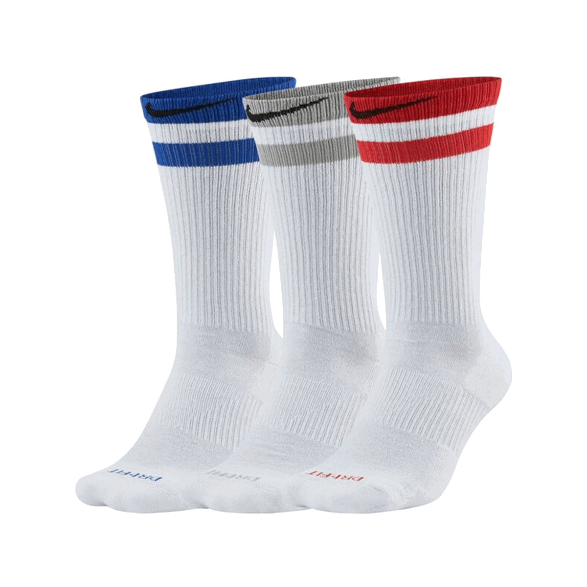 Ponožky Nike Everyday Plus Cushioned Crew Socks (3 Pairs) Biela | CZ0502-903, 0