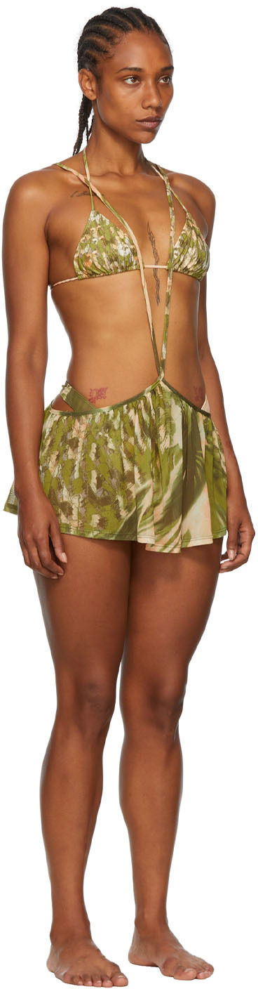 Plavky Collina Strada Collina Strada Exclusive Recycled Nylon Bikini Zelené | XX2125, 1