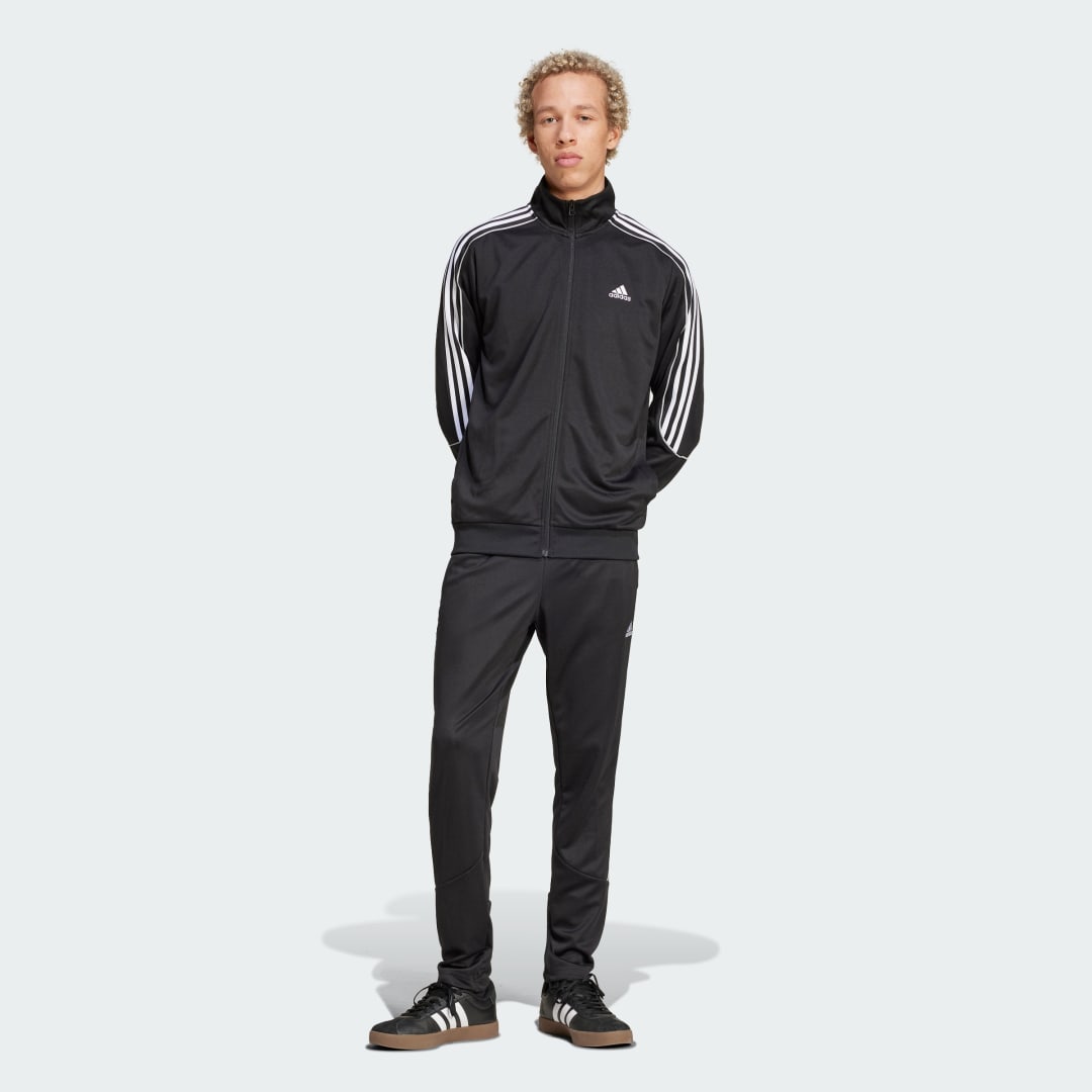 Súprava adidas Performance 3-Stripes Doubleknit Track Suit Čierna | IX1277, 0