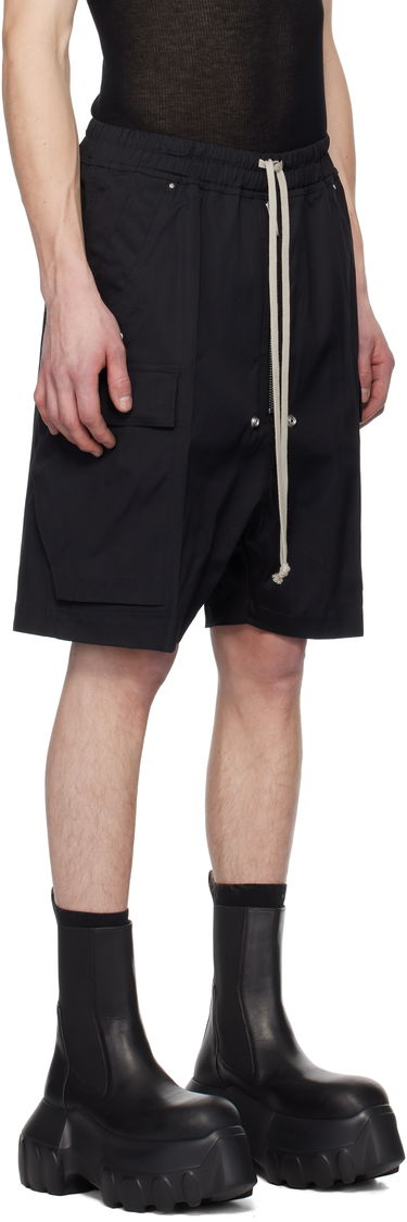 Šortky Rick Owens Rick Owens Hollywood Cargobela Shorts Čierna | RU01E5360 TE, 1