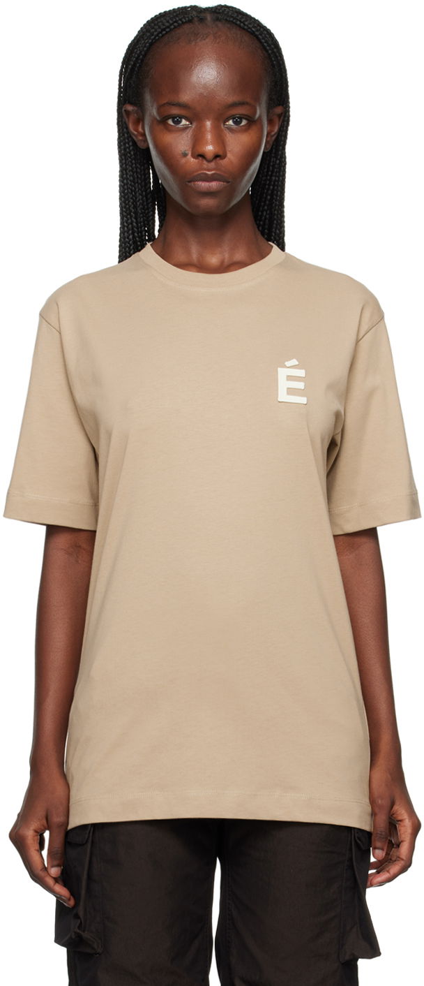 Tričko Études Wonder Patch T-Shirt Béžová | H23MM104A00762