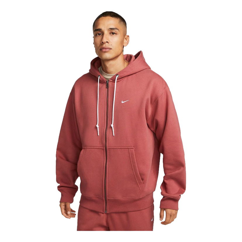 Mikina Nike NRG Fleece Hoodie With Swoosh Červená | DR0404-691