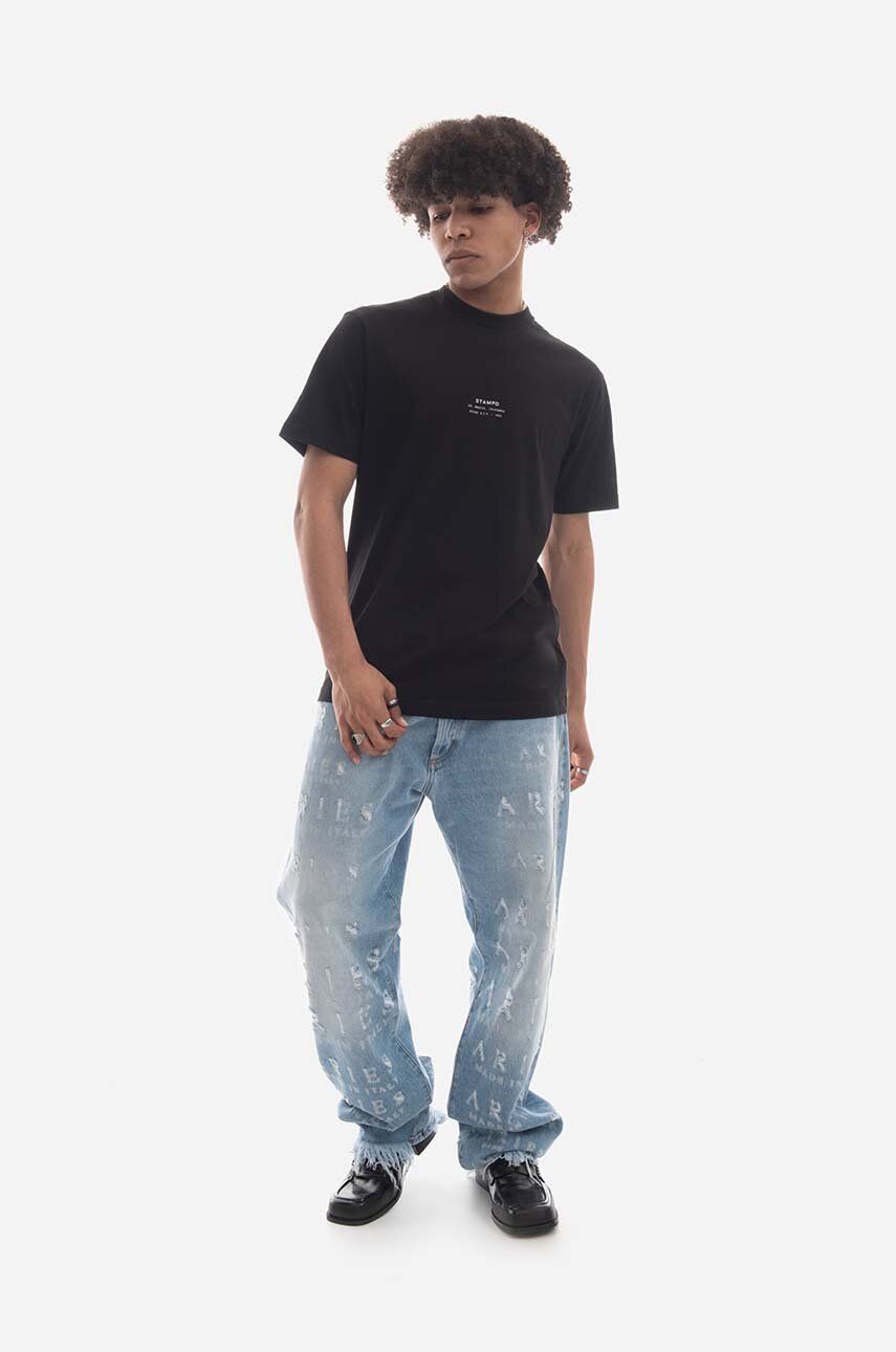 Tričko Stampd T-Shirt Čierna | SLA.M3126TE, 0